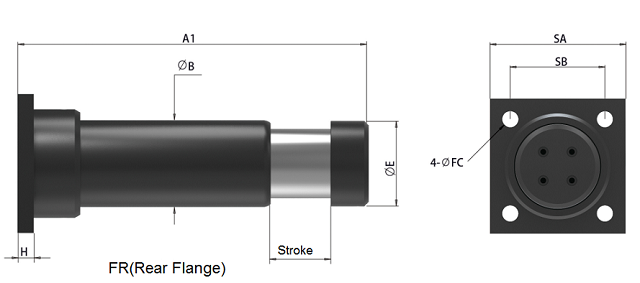 Hydraulic crane buffers